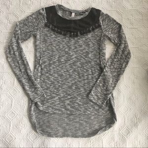 Adorable Tassel Detail Top with High-Low Hem